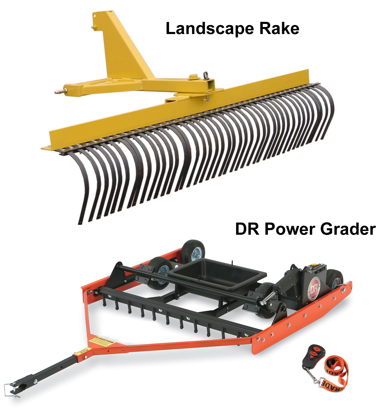 Using the DR Power Grader as a Landscape Rake - DR's Country Life Blog